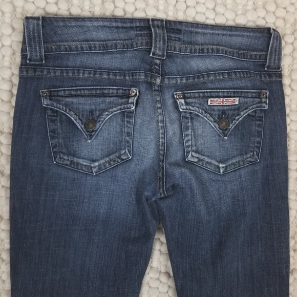 Hudson Signature Bootcut Jeans Medium Blue Wash Sz 28 - Picture 7 of 12
